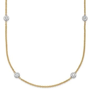 Diamonds By The Yard – 8 Diamond Two-Tone